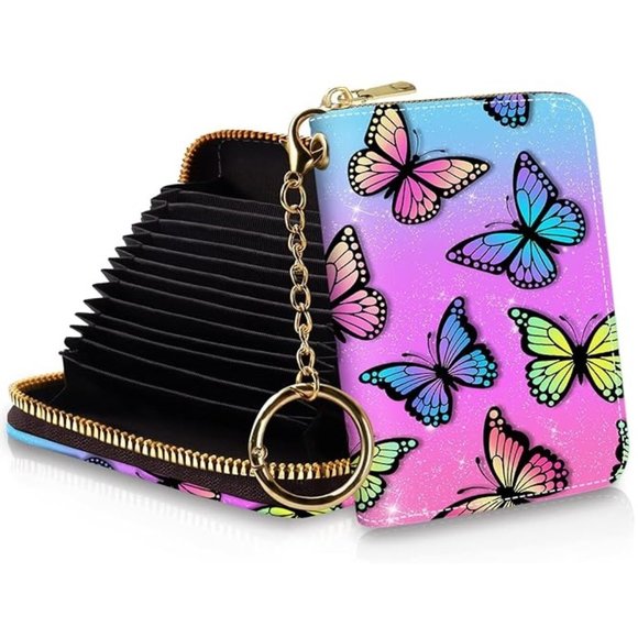 Butterfly Credit Card Holder RFID Wallet - Picture 1 of 5